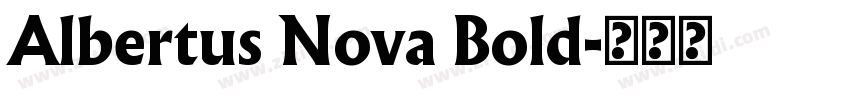 Albertus Nova Bold字体转换